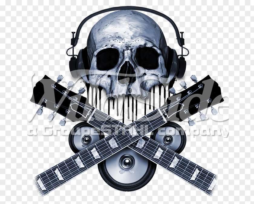 Skull Calavera Microphone Bone Neck PNG