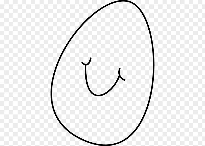 White Easter Egg Bunny Smile Clip Art PNG