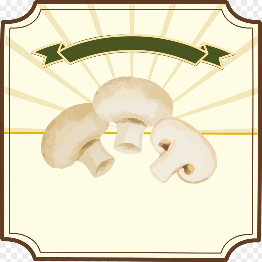 Yellow Mushroom Badge PNG