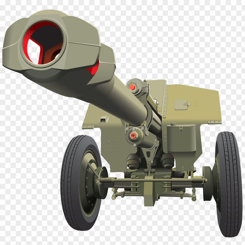 Artillery Firearm Machine Gun Weapon Howitzer PNG