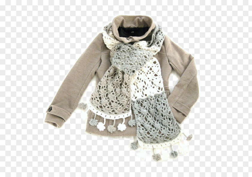 Crochet Scarf Shawl Wool Pattern PNG