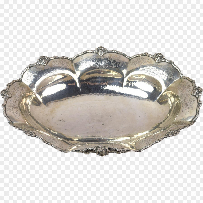 Silver Sterling Platter Sheffield Plate Tray PNG
