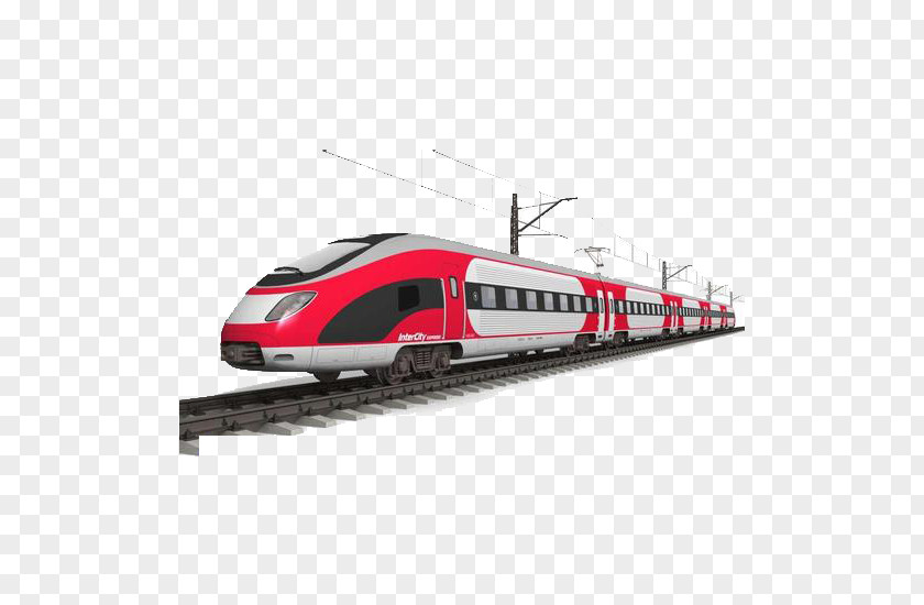 Train Creative Rail Transport High-speed Track Locomotive PNG