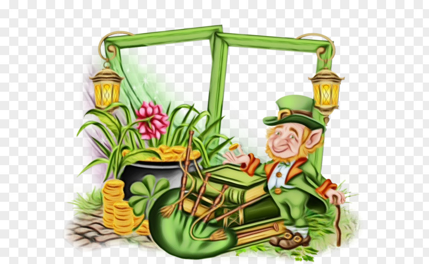 Gardener Cartoon Saint Patricks Day PNG