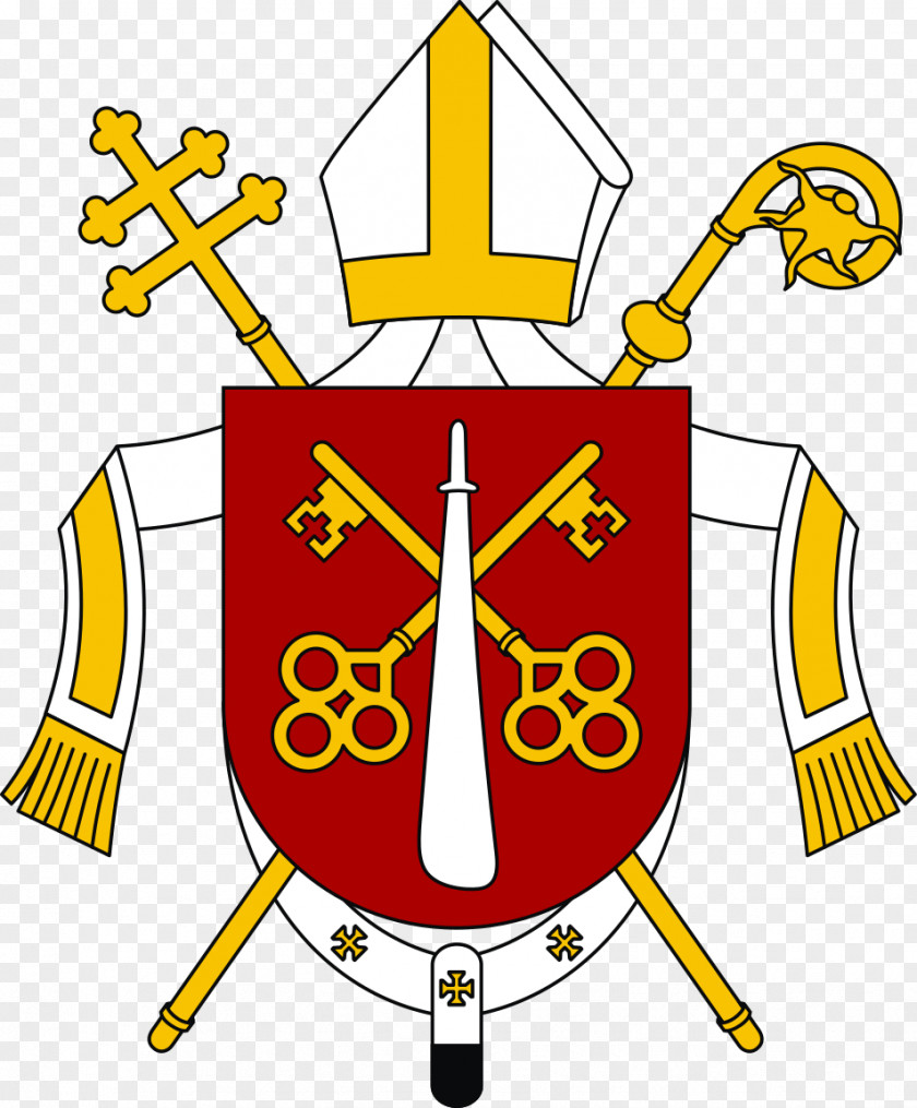 Herb Roman Catholic Archdiocese Of Poznań Aartsbisdom Parish Territorial Prelature Tromsø PNG