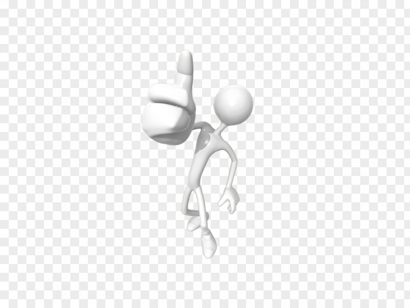 Thumbs Up 3d Villain White Pattern PNG
