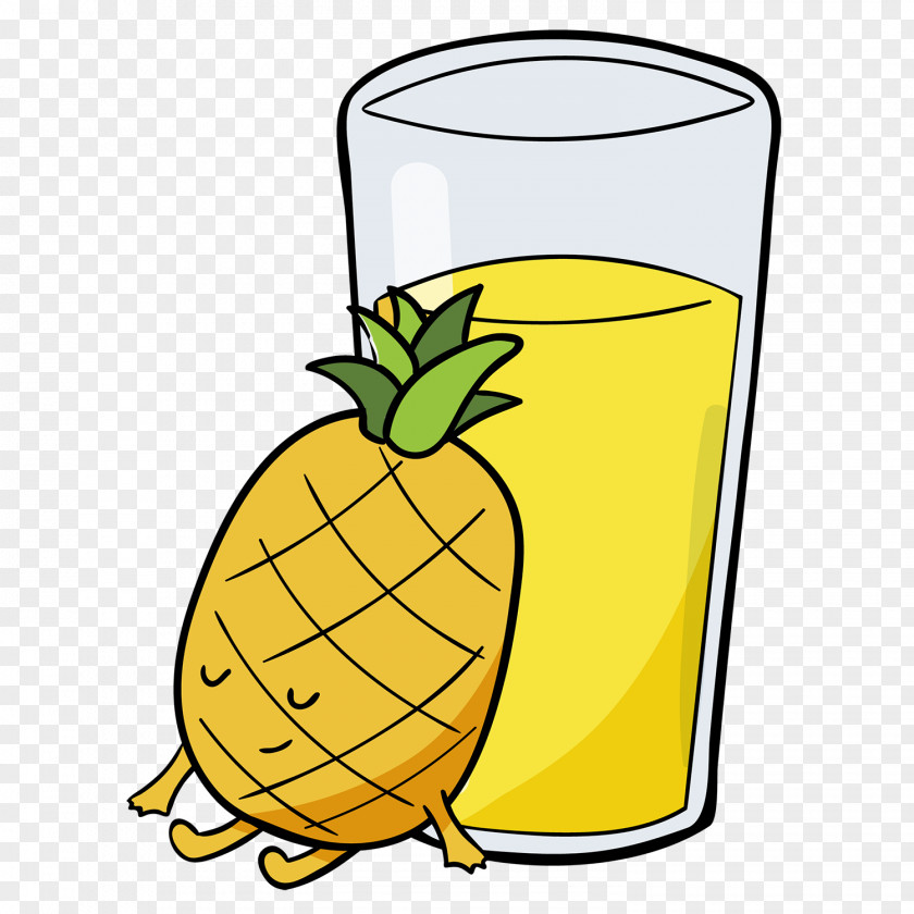 Ananas Design Element Pineapple Juice Drawing Image Graphics PNG