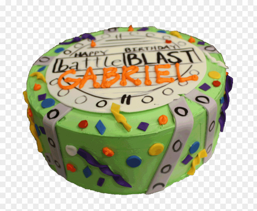 Confetti Blast Birthday Cake Torte Decorating Buttercream PNG