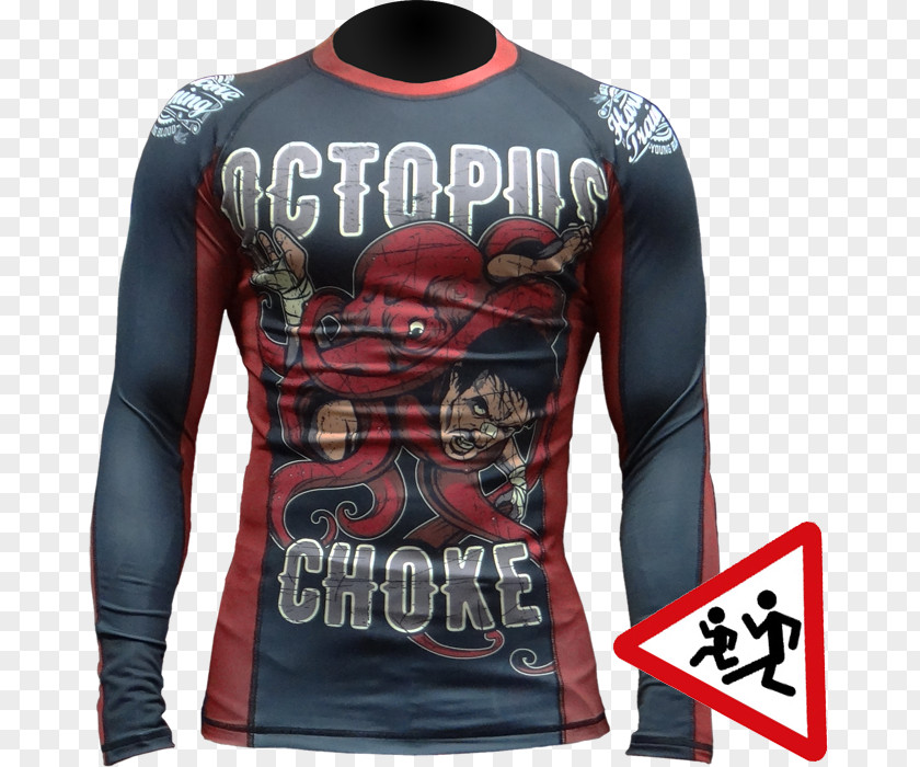 T-shirt Long-sleeved Rash Guard Brazilian Jiu-jitsu PNG