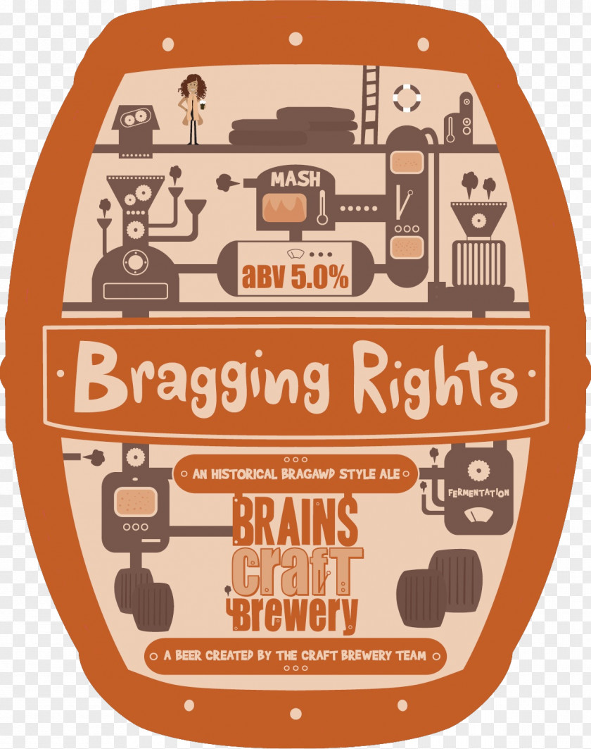 Bragging Rights Craft Beer Brains Brewery Brewing Grains & Malts PNG