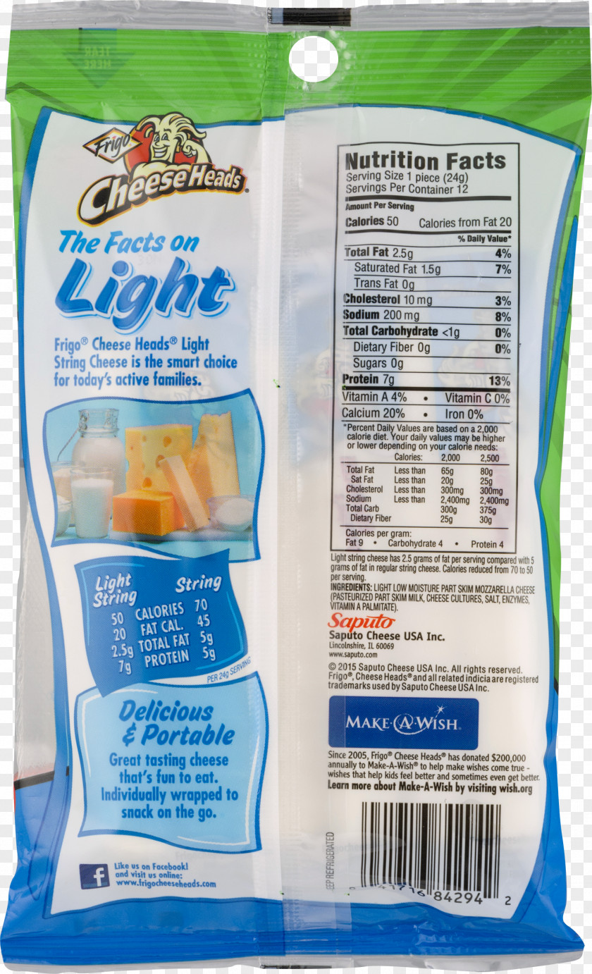 Cheese String Nutrition Facts Label Food Mozzarella Sticks PNG