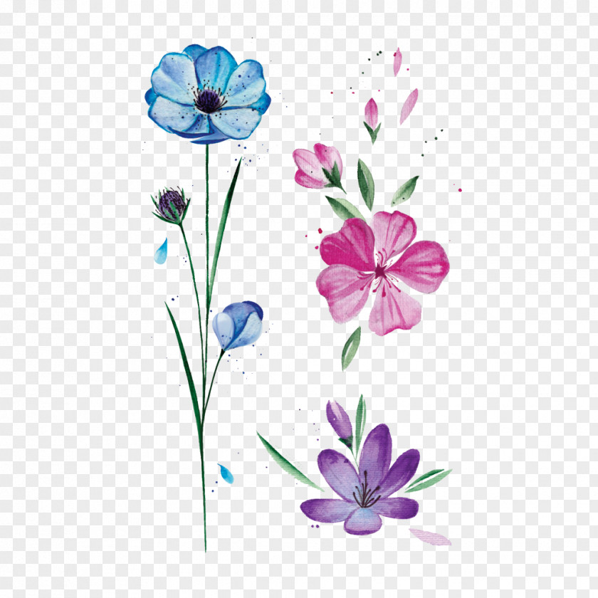 Flower Floral Design Abziehtattoo Petal PNG