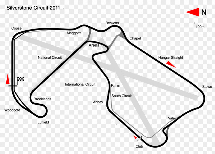 Formula 1 Development History Of Silverstone Circuit Race Track Car PNG