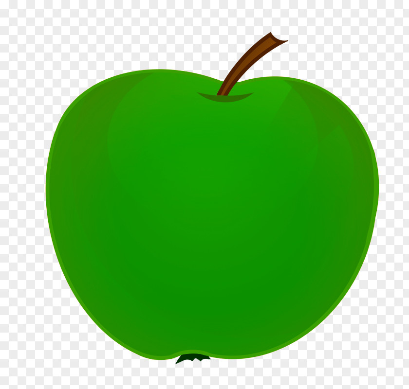 Green Apple Slice Fruit Clip Art PNG