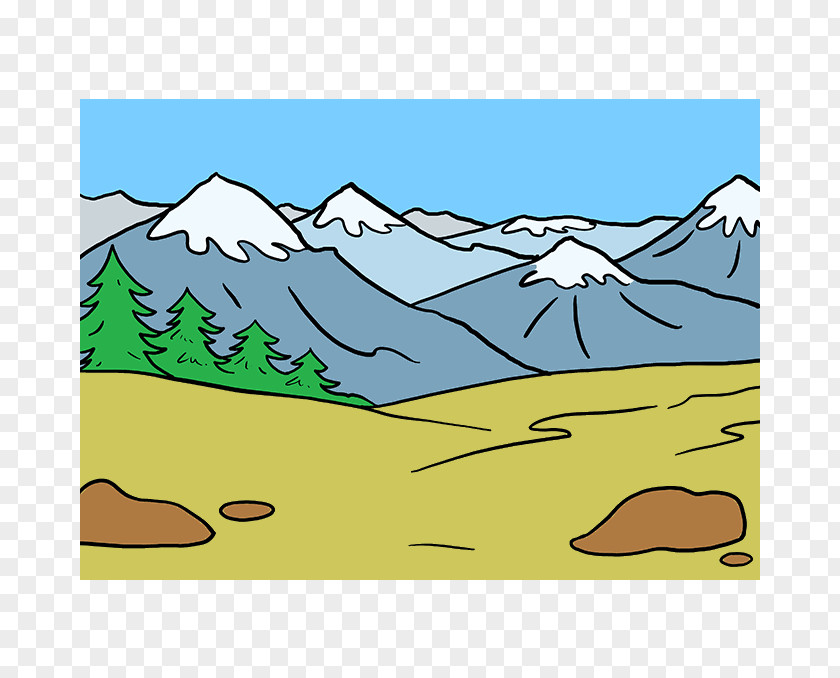 Mountain Chimborazo Drawing Sketch Image PNG