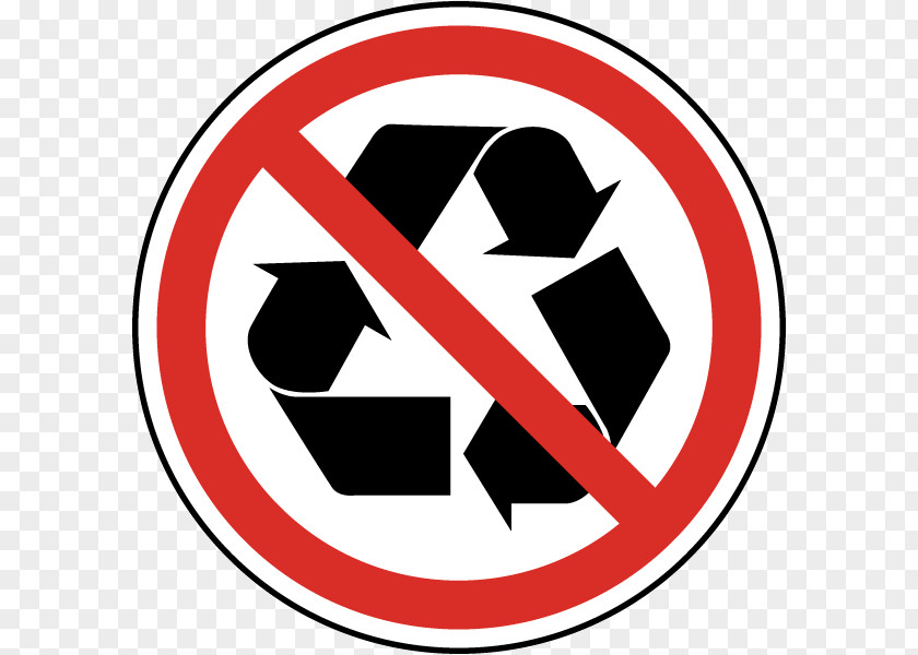 Recycling Symbol Waste Sticker PNG
