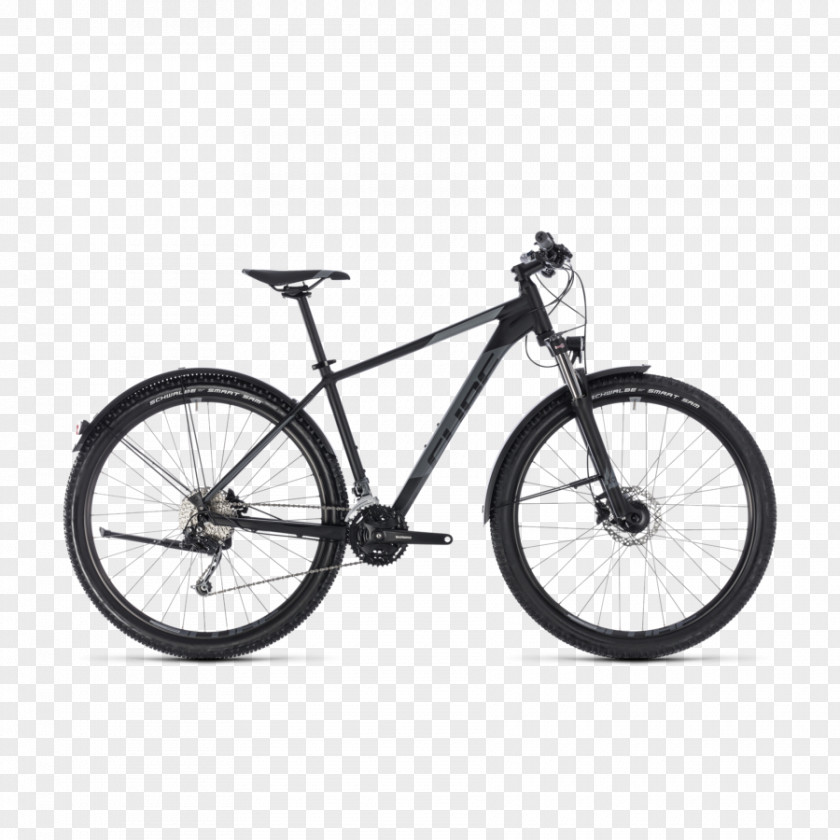 Black 2018 Audi A4 Allroad Cube Bikes Mountain Bike Bicycle Hardtail PNG