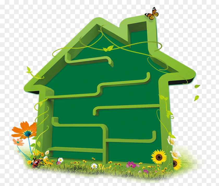 Green House Poster PNG
