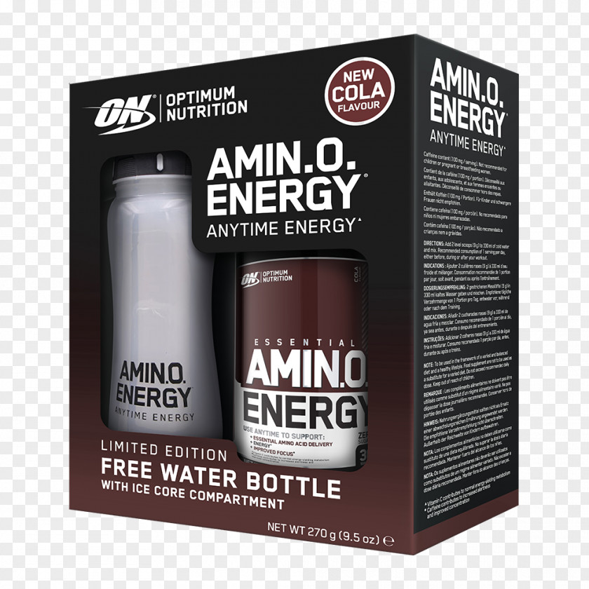 Icing Material Fizzy Drinks Optimum Nutrition Essential Amino Energy Water Bottles PNG