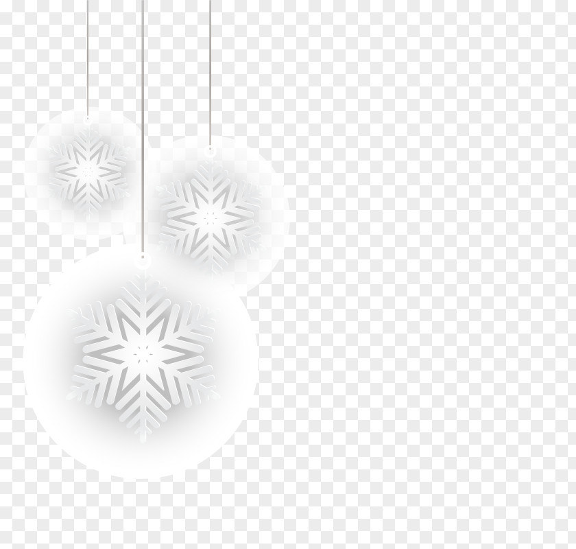 Vector Snowflake Charm White Pattern PNG
