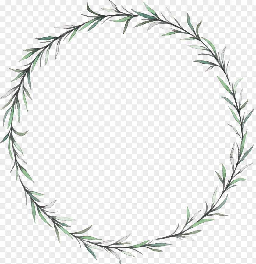 Willow Leaf Wreath Flower PNG
