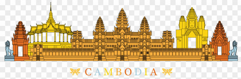 Angkor Wat Landmark Tourist Attraction PNG