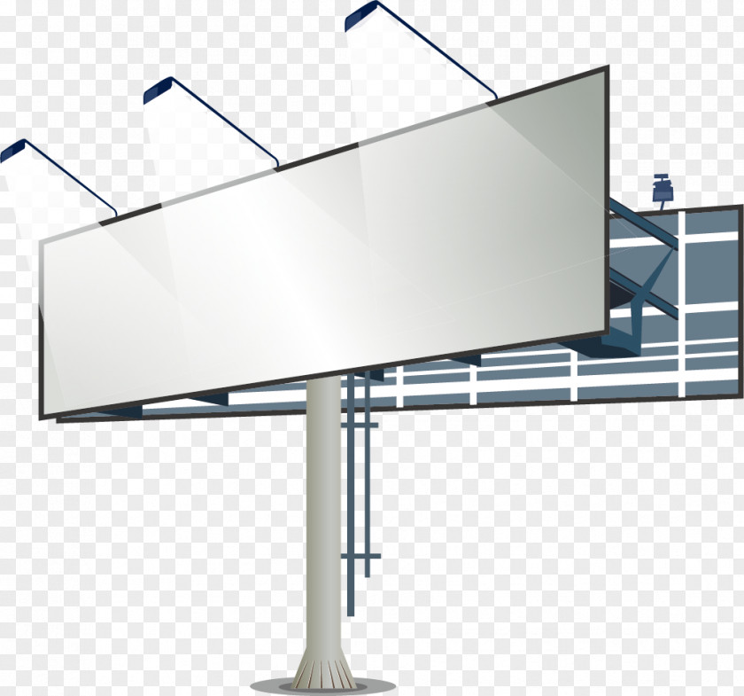 Billboard Display Card Vector Material Advertising Lightbox PNG