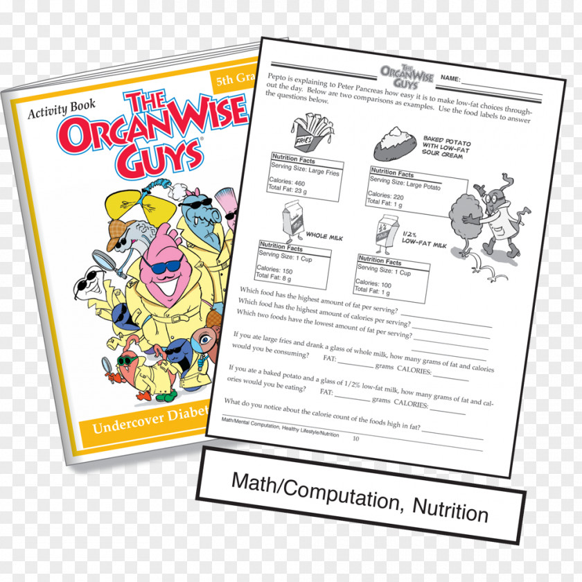 Organwise Guys Undercover Diabetes Health Agents Paper Human Behavior Book PNG