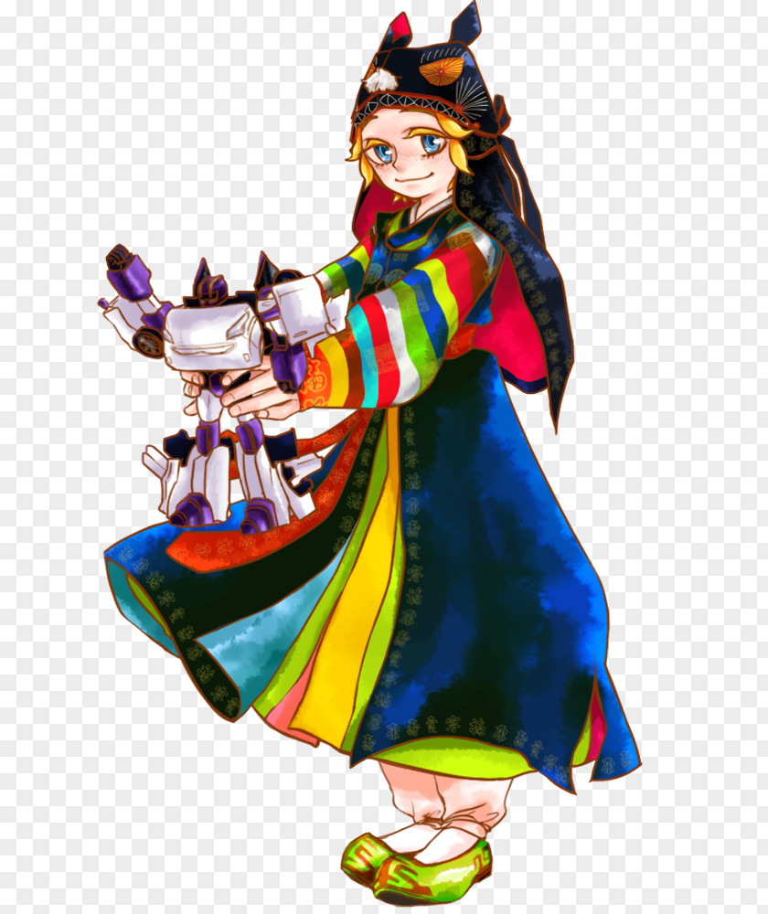 Yeouidodong Hanbok Costume Design Clown Korean New Year PNG