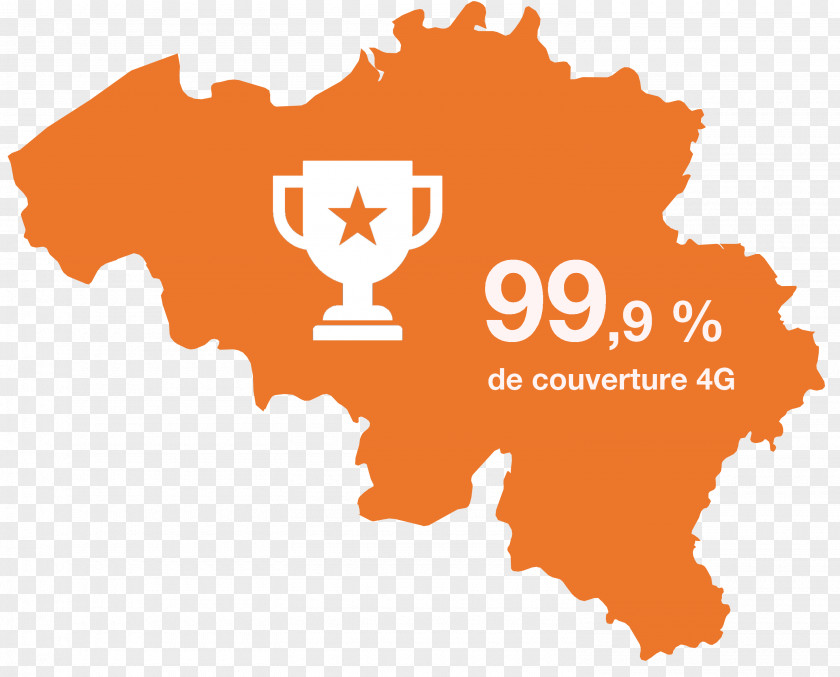 Belgium Map Orange Internet PNG