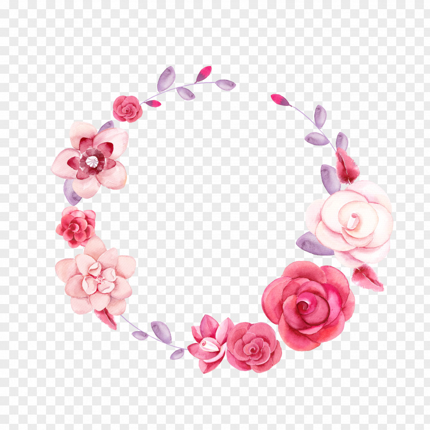 Flower Plants Picture Material,Beautiful Bouquet Ring Wreath Icon PNG