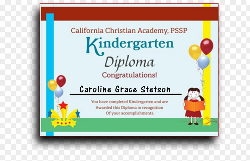 Nursery Graduation Certificate Line Party PNG