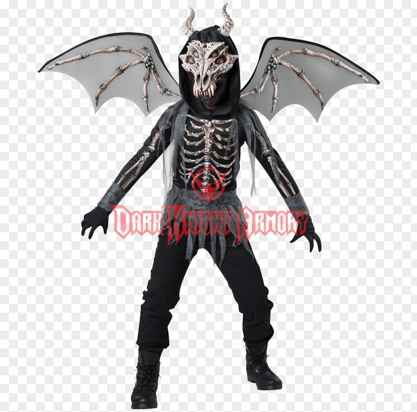 Skeleton Dress Halloween Costume Dragon Child Children's Costumes PNG