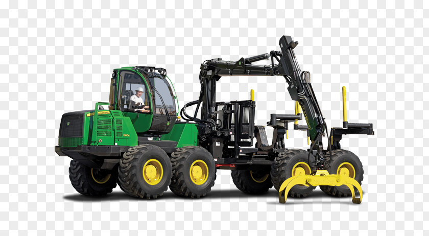 Tractor John Deere Forwarder Heavy Machinery Loader PNG