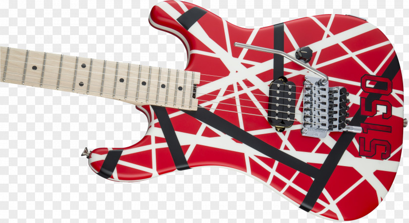 Van Halen Electric Guitar Bass 0 EVH Striped Series PNG