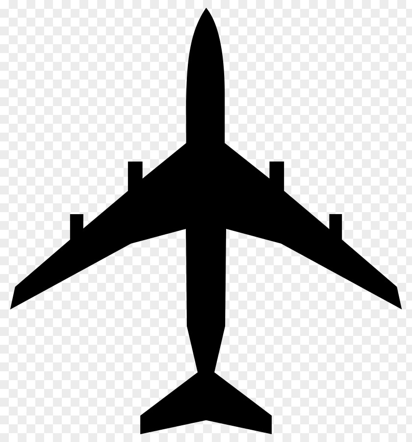 Airplane Silhouette Clip Art PNG