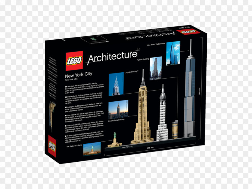 Building Flatiron The LEGO Store Lego Architecture 21028 New York City PNG