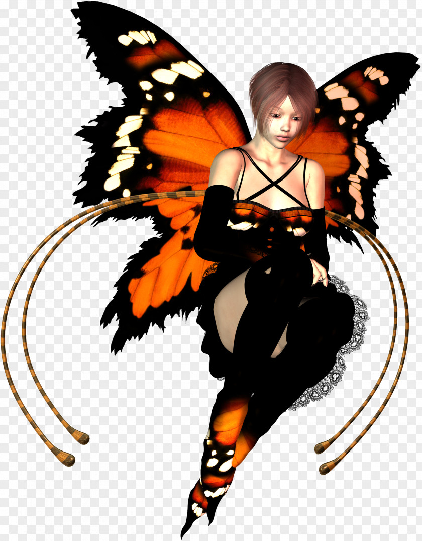 Fairies Fairy Monarch Butterfly Clip Art PNG