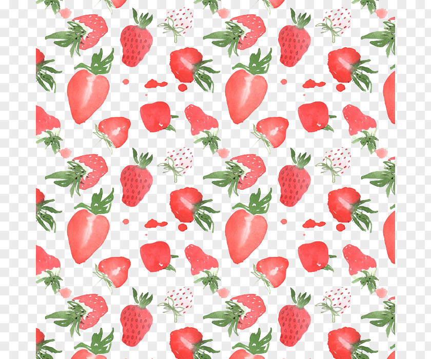 Fruit And Vegetable Designs Strawberry Watercolor Painting Illustration PNG