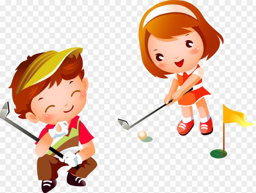 Golf Child Clip Art PNG