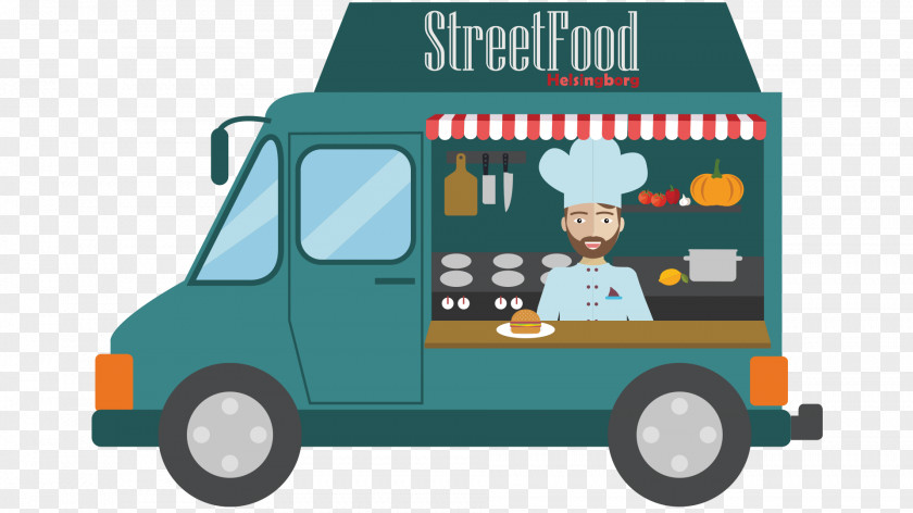 Ice Cream Street Food Truck Cooking PNG