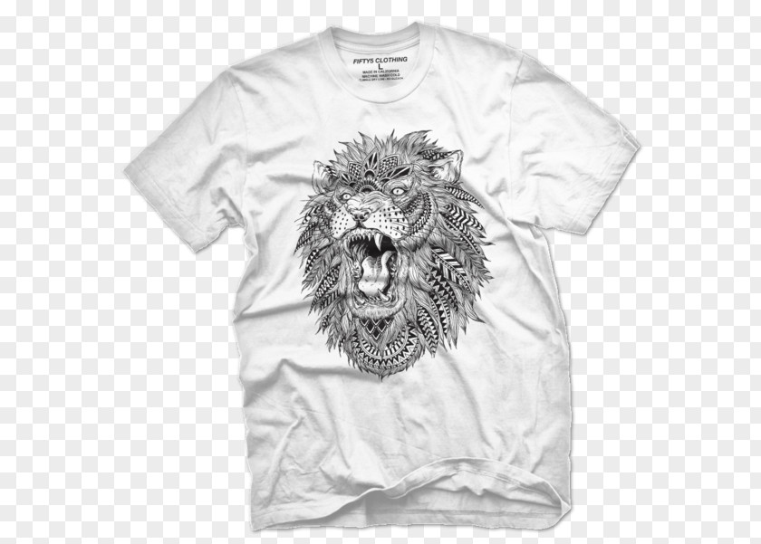 Lions Roar Printed T-shirt Clothing Hoodie PNG