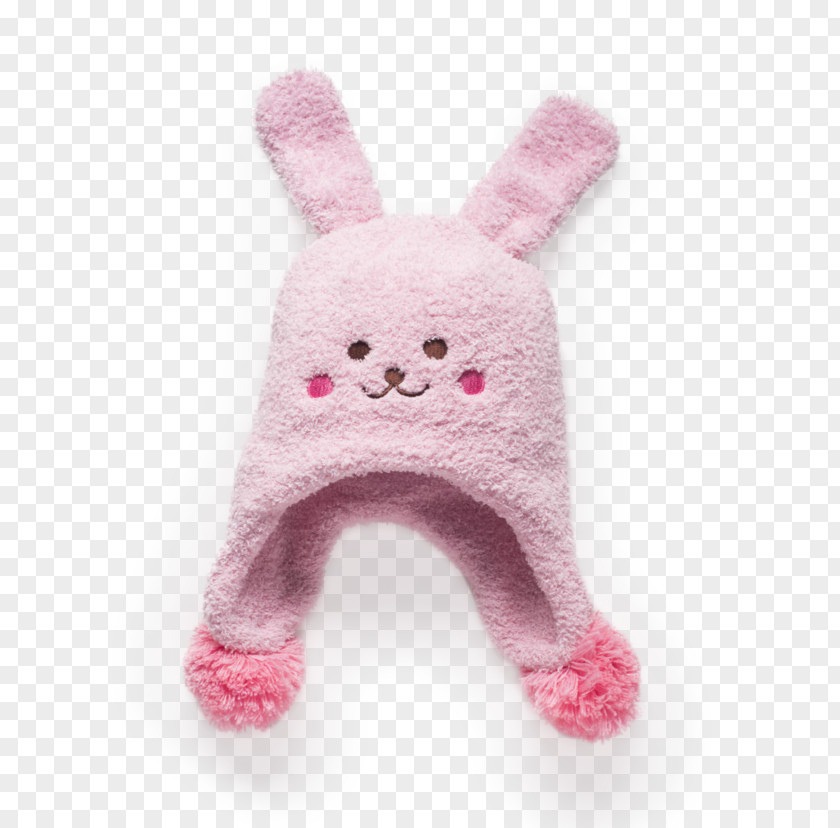 Pink Bunny Ears Rabbit Easter Stuffed Animals & Cuddly Toys Child Hat PNG