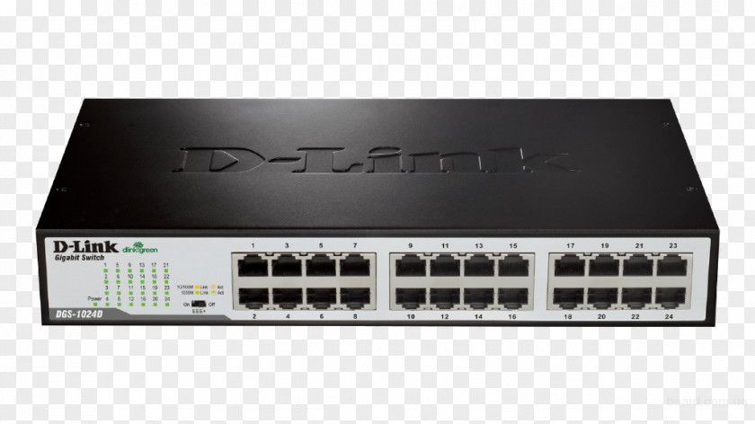 Port Network Switch Gigabit Ethernet D-Link DGS-1024D PNG