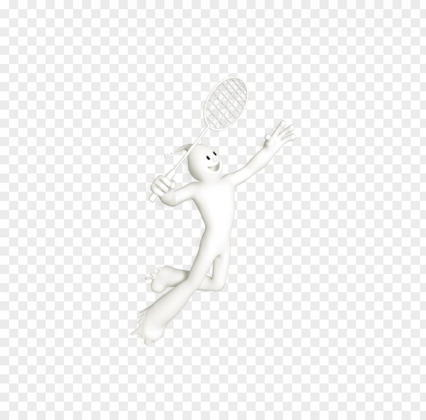 Beautiful Cartoon Cute Milk Villain Playing Badminton Download PNG