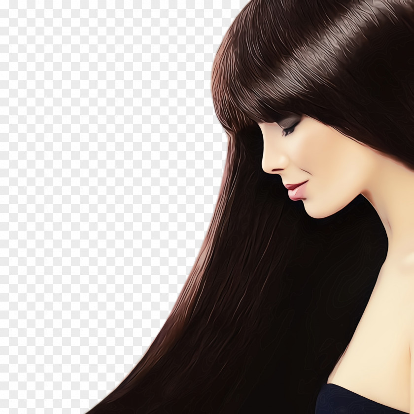 Brown Hair Beauty Face Hairstyle Skin Chin PNG