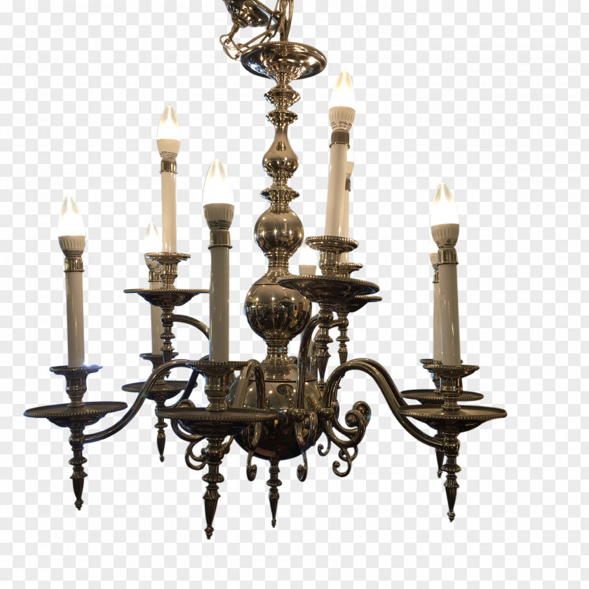 Chandelier Light Fixture Lighting Brass PNG