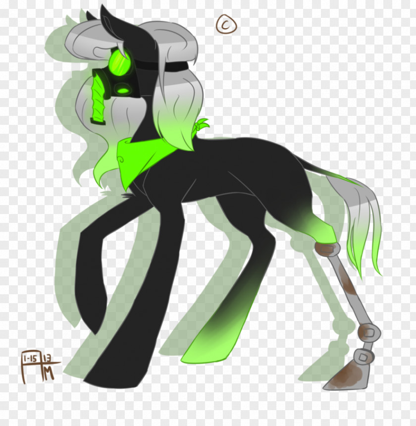 Horse Animated Cartoon Illustration Green PNG