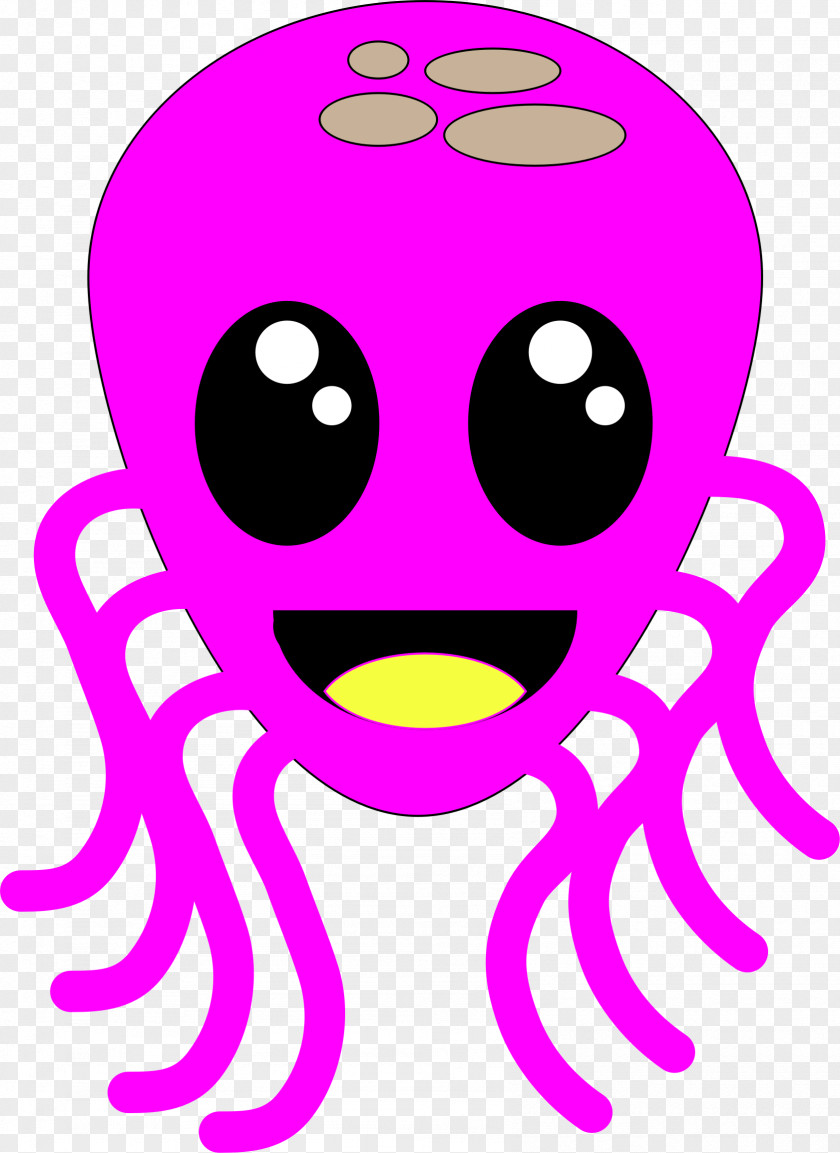 Octopus-cartoon Octopus Smiley 0 Nose Clip Art PNG