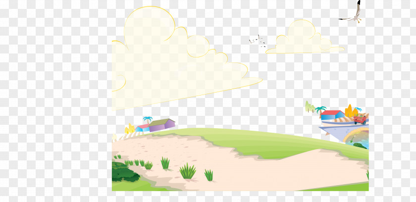 Outskirts Road Background Vector Euclidean Illustration PNG